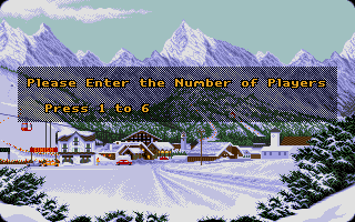 Winter Supersports 92 (Atari ST) screenshot: Amount of players