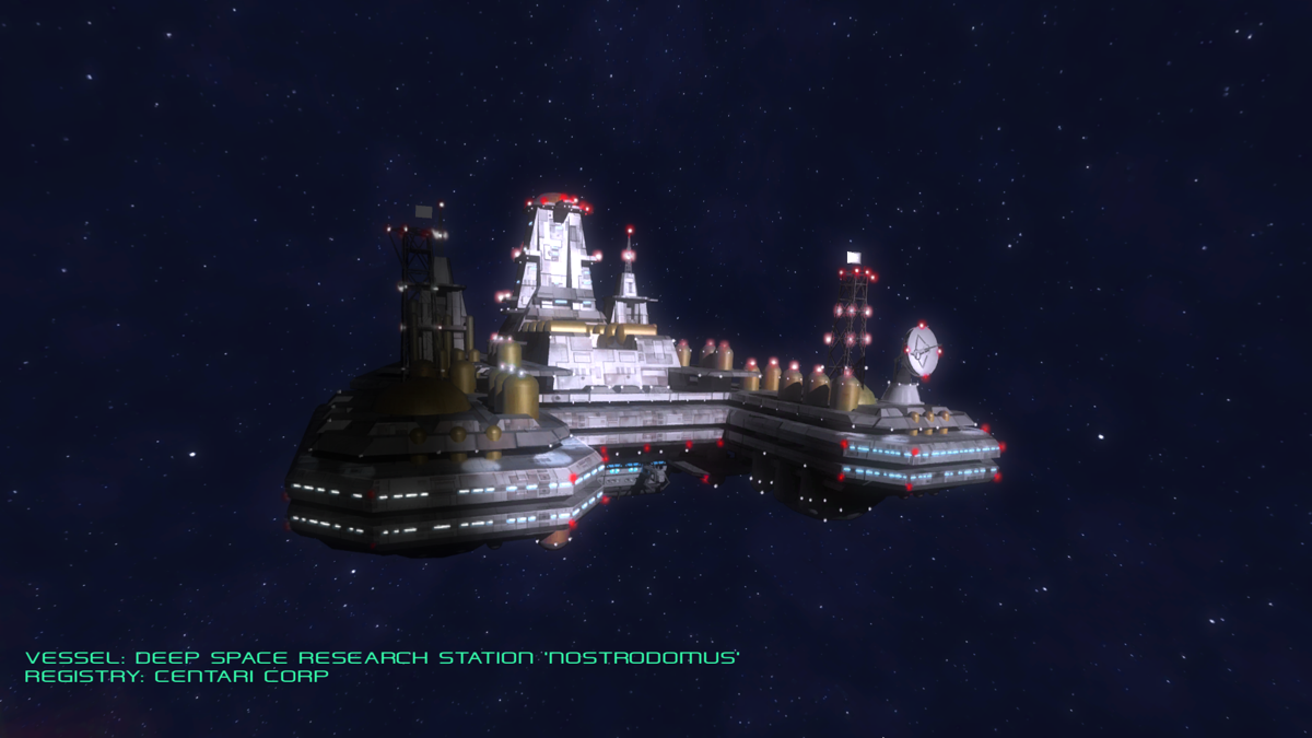 SpaceVenture (Windows) screenshot: Nostrodomus, the game begins from here.