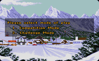 Winter Supersports 92 (Atari ST) screenshot: Game mode