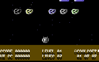 ZIP (Commodore 64) screenshot: Blast the aliens.