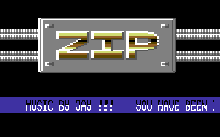 ZIP (Commodore 64) screenshot: Title Screen.