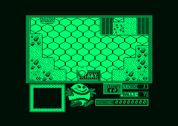 Bounder (Amstrad PCW) screenshot: Game start