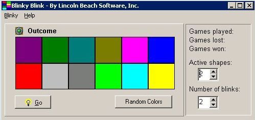 Blinky Blink (Windows) screenshot: The game area