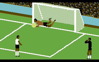 World Cup Soccer (Commodore 64) screenshot: Saved.