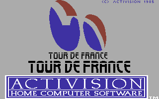 Tour de France (Commodore 64) screenshot: Title Screen.