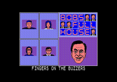 Bob's Full House (Amstrad CPC) screenshot: Fingers on the buzzers
