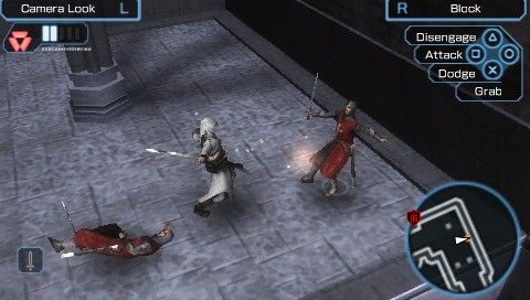 Assassin's Creed: Bloodlines (PSP) screenshot: A fight with soldiers