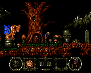 Stormlord (Amiga) screenshot: The starting location