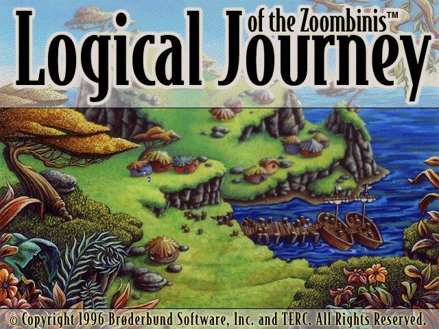Logical Journey of the Zoombinis (Windows) screenshot: Title screen.<br> This differs from the title on the UK keep case which is Zoombinis: Maths Journey