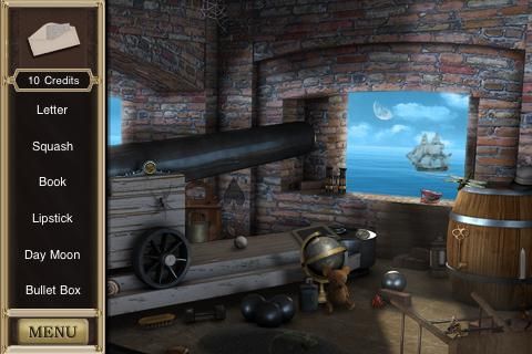 Hidden Mysteries: Civil War - Secrets of the North & South (iPhone) screenshot: Fort Sumter - objects