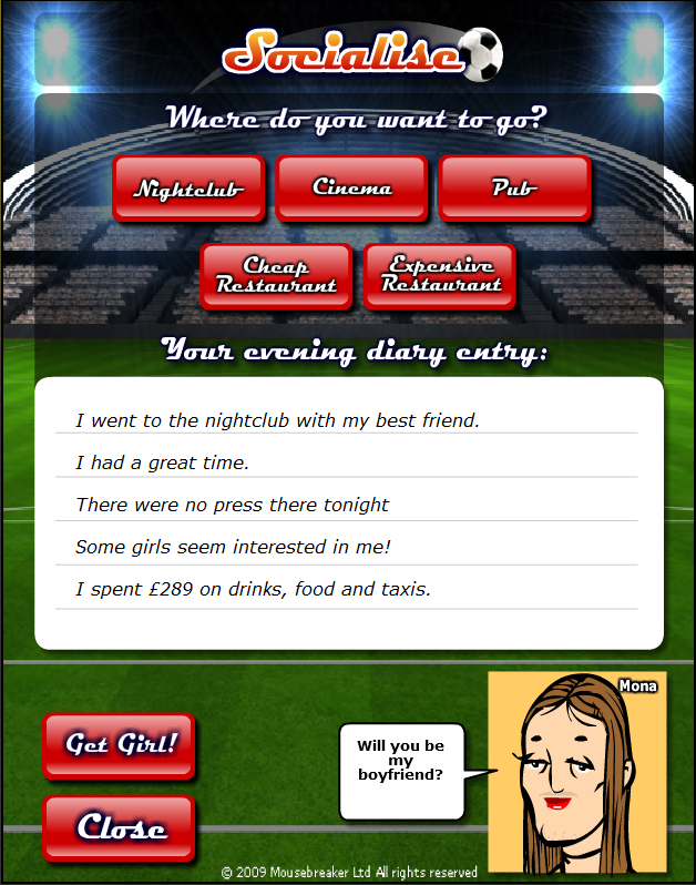 Jumpers for Goalposts 2 (Browser) screenshot: Not sure if that really is a girl...
