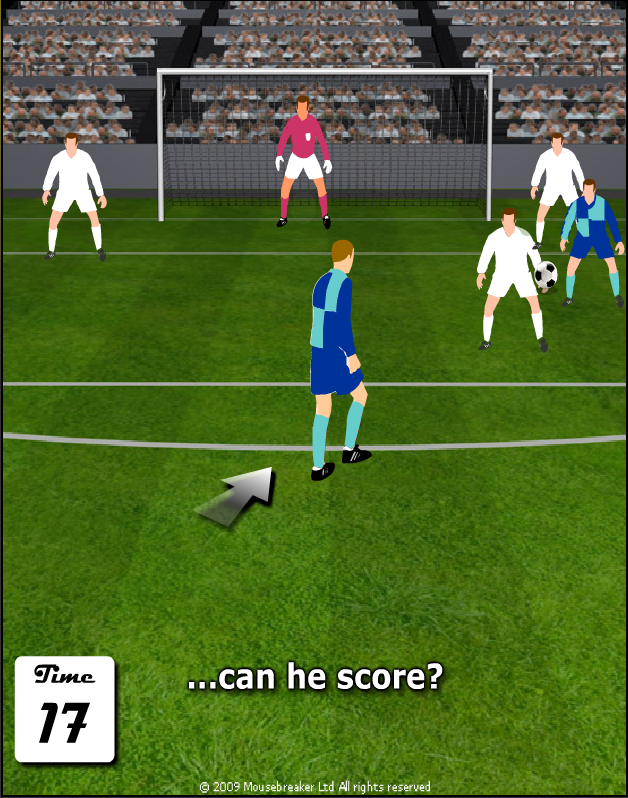 Jumpers for Goalposts 2 (Browser) screenshot: Here's my chance