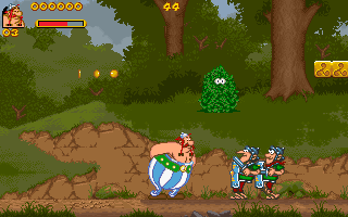 Astérix & Obélix (DOS) screenshot: Romans!!