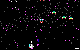 Galacta: The Battle for Saturn (DOS) screenshot: Aliens attacking! (EGA)