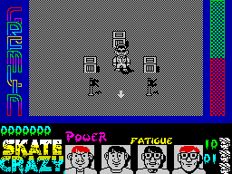 Skate Crazy (ZX Spectrum) screenshot: Let's go.