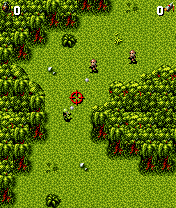 Cannon Fodder (J2ME) screenshot: Playing with numpad is a bit awkward but it's manageable