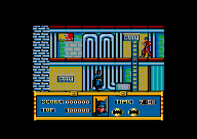 Batman (Amstrad CPC) screenshot: Game start (Plus/GX4000)
