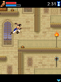 Prince of Persia: The Sands of Time (J2ME) screenshot: Wall jump