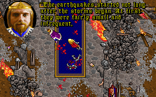 Ultima VII: Part Two - Serpent Isle (DOS) screenshot: Seems Britannia is falling apart...