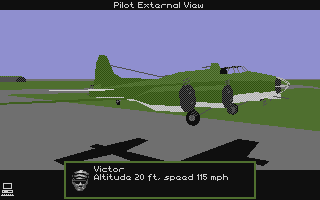 B-17 Flying Fortress (Atari ST) screenshot: Just lifting off from England