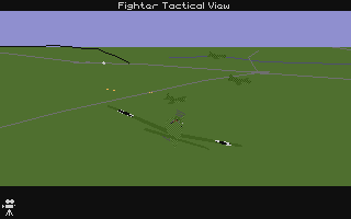 B-17 Flying Fortress (Atari ST) screenshot: Luftwaffe fighters making slashing attacks through our group