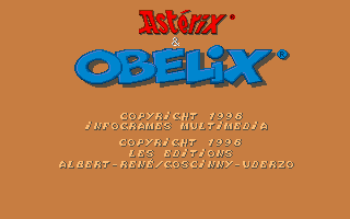 Astérix & Obélix (DOS) screenshot: Splash screen