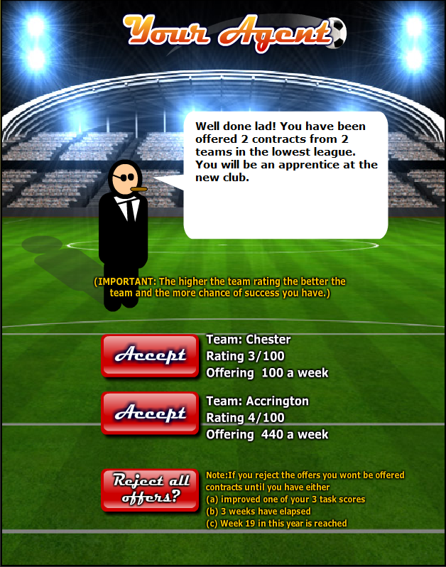Jumpers for Goalposts 2 (Browser) screenshot: Offered a contract