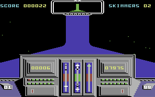 Deadringer (Commodore 64) screenshot: On the inside edge
