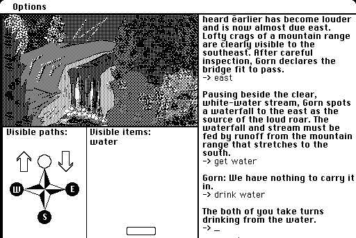 The Quest (Macintosh) screenshot: Water would be nice