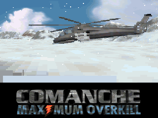 Comanche CD (DOS) screenshot: External View of Your Comanche