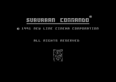Suburban Commando (Commodore 64) screenshot: Title screen