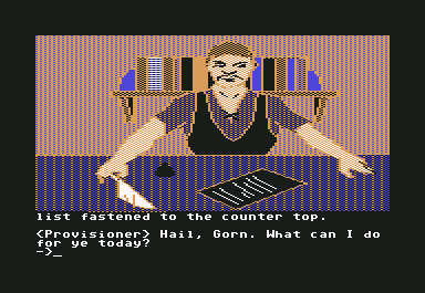The Quest (Commodore 64) screenshot: Provisioner