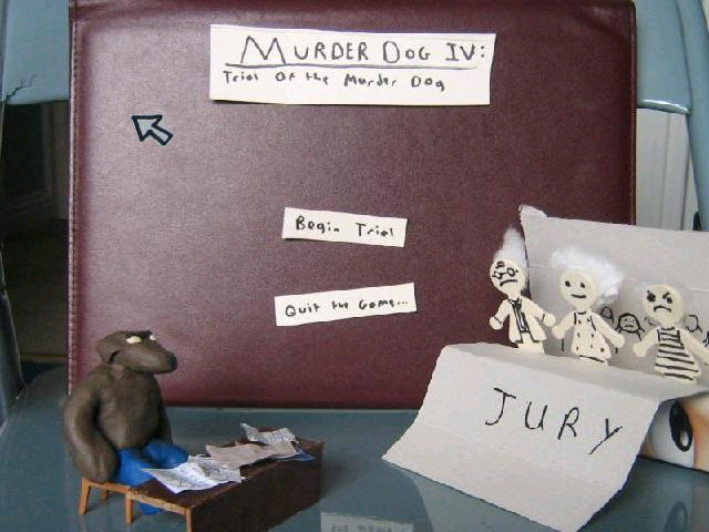 Murder Dog IV: Trial of the Murder Dog (Windows) screenshot: Title screen