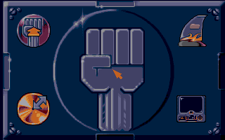 Strike II (DOS) screenshot: Menu screen
