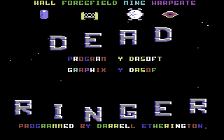 Deadringer (Commodore 64) screenshot: Title Screen