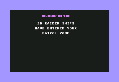 Shootout at the OK Galaxy (Commodore 64) screenshot: Game start