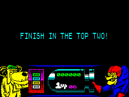 Wacky Races (ZX Spectrum) screenshot: The game finally commences