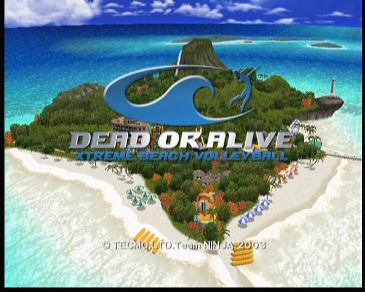 Dead or Alive: Xtreme Beach Volleyball (Xbox) screenshot: Main Title