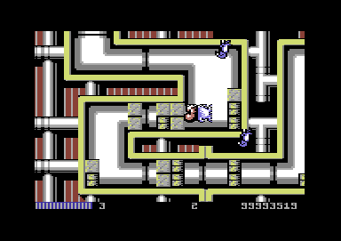 Monty Python's Flying Circus (Commodore 64) screenshot: This part is really fishy