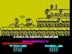 Hammer-Head (ZX Spectrum) screenshot: ... who leave a coin behind