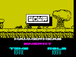 Hammer-Head (ZX Spectrum) screenshot: .. and without energy the game is over
