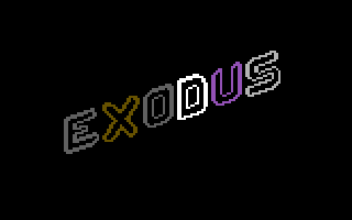 Exodus (Commodore 64) screenshot: Title of the game