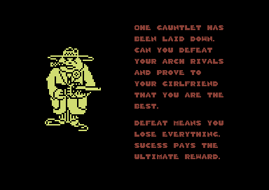 BMX Ninja (Commodore 64) screenshot: The story