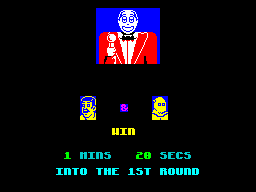 American Tag-Team Wrestling (ZX Spectrum) screenshot: .. and the winner is ... the other guy