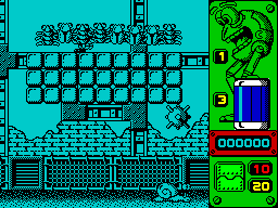 Jump (ZX Spectrum) screenshot: They got me