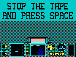 G-Loc: Air Battle (ZX Spectrum) screenshot: A short load later...