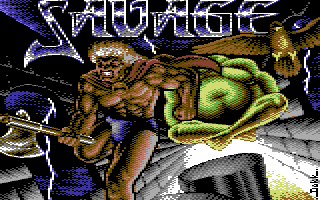 Savage (Commodore 64) screenshot: Title Screen