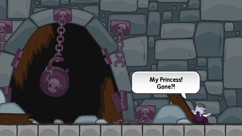 Monsters (Probably) Stole My Princess (PSP) screenshot: The Princess is gone! (from the intro)