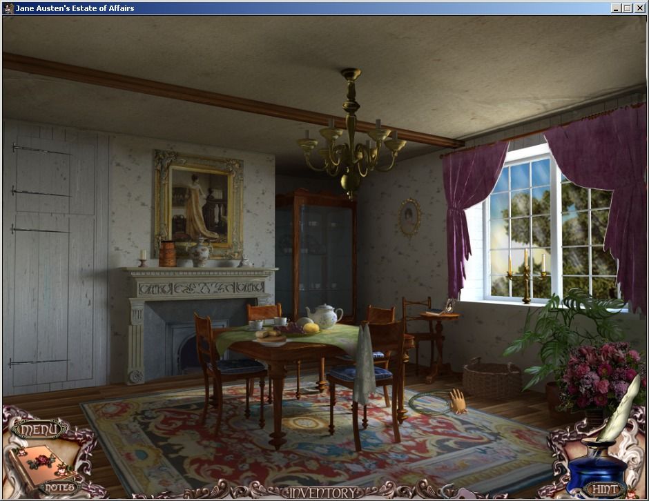 Jane Austen's Estate of Affairs (Windows) screenshot: The dining room
