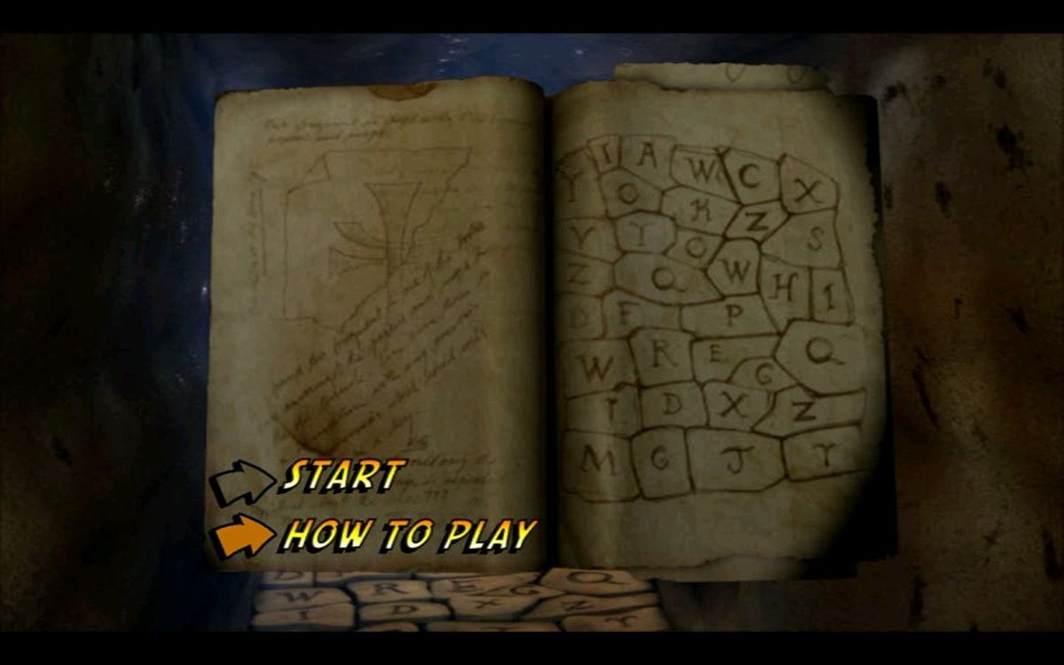 Indiana Jones: DVD Adventure Game (DVD Player) screenshot: Each relic challenge is documented in Indiana's journal and has help on how to play it, this is the second of the Holy Grail challenges